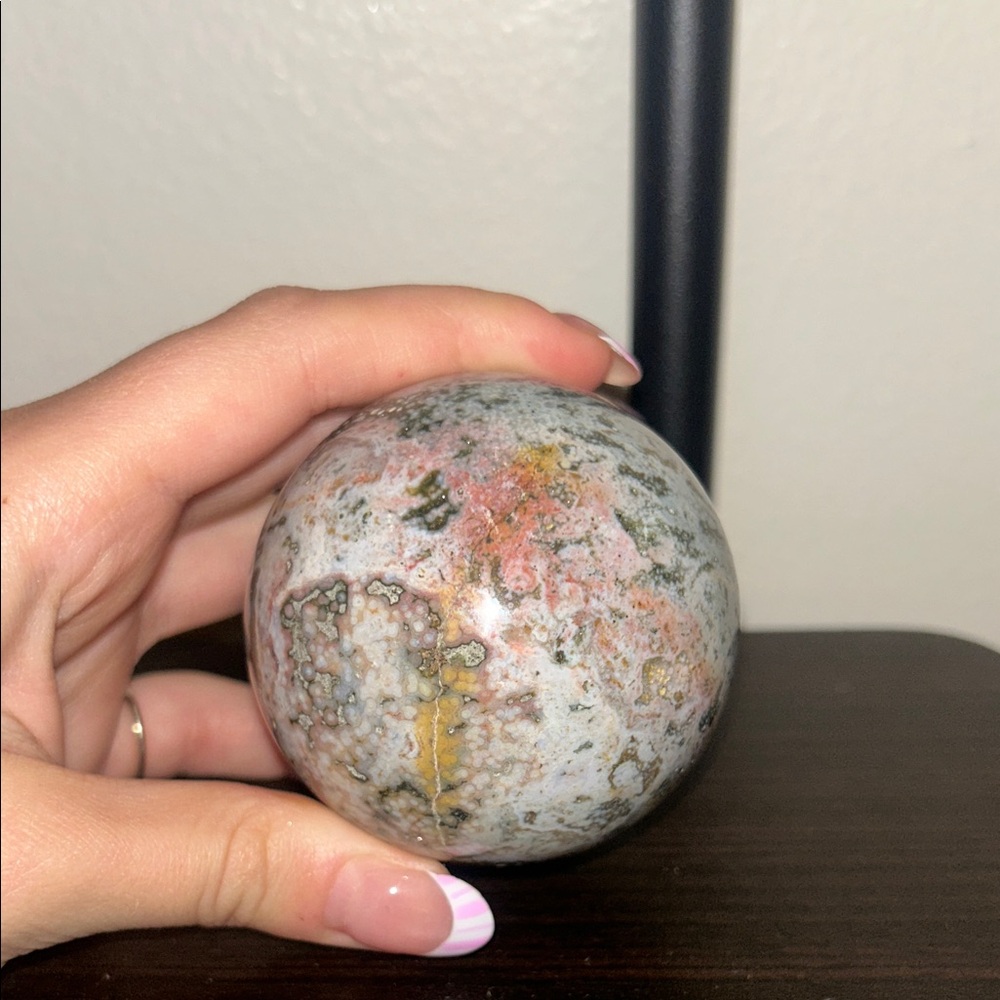 Colorful ocean jasper Sphere